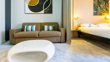 Chambre supérieure, 1 lit double et 1 canapé-lit | Système d’insonorisation