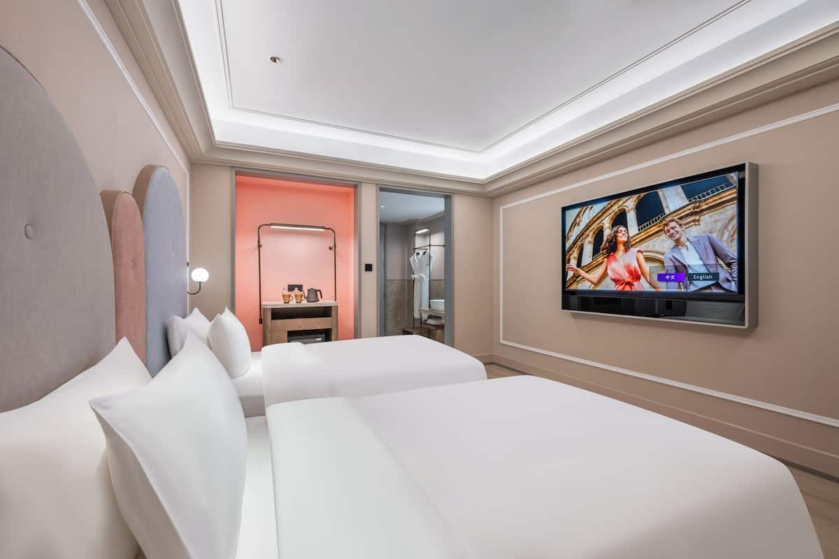 Habitación superior, 2 camas individuales | Ropa de cama de alta calidad y edredones de plumas