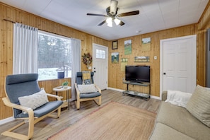 Interior - Fish, Bike & Hike! Wooded Irons Getaway Near River (Irons)