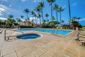 A heated pool - Maui Kamaole #H-105 Ocean View Condo across the street from beach, Full A/C (Kihei)