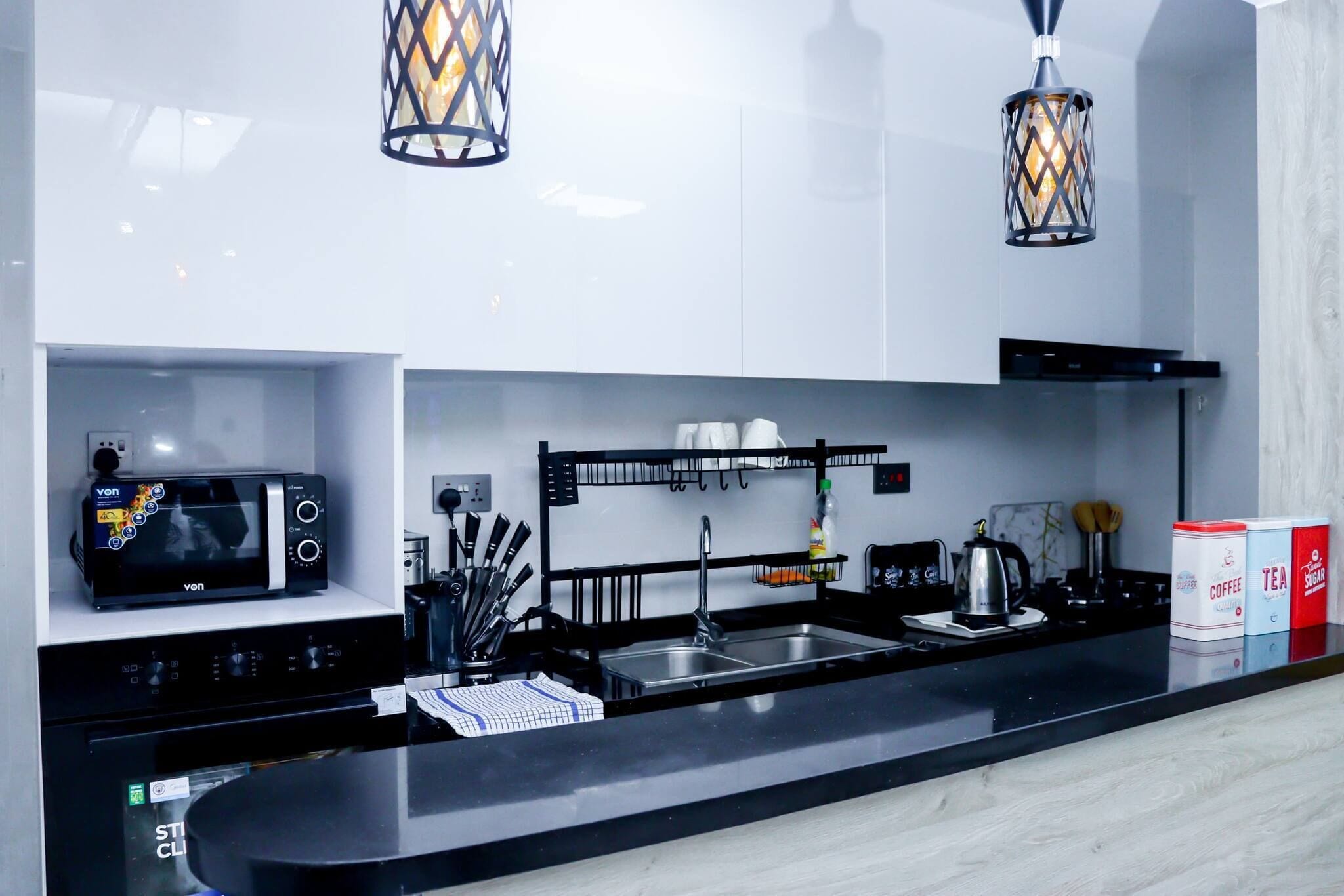 アパートメント 2 ベッドルーム バリアフリー バルコニー | 専用キッチン