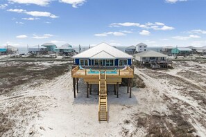 House, 5 Bedrooms | Exterior - Seas The Day - 2830 Bienville Blvd 5 Bedroom Home (Dauphin Island)