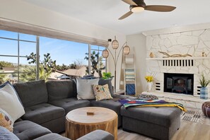 House, 4 Bedrooms | Living area | Smart TV - Indigo Sky Oasis - Pool & Hot Tub 4 Bedroom Home (Yucca Valley)