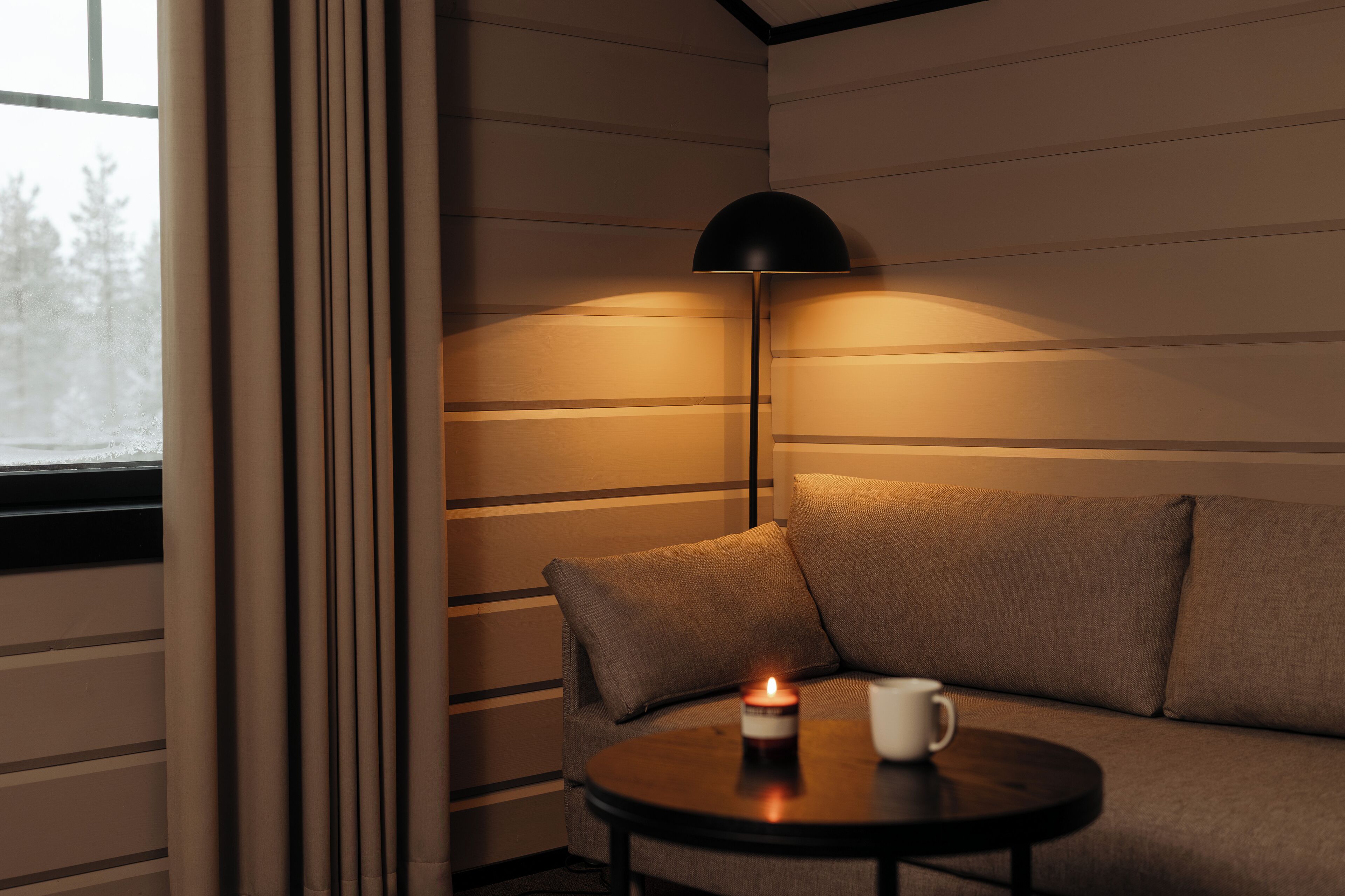 Quadruple Room, Resort View | Living area