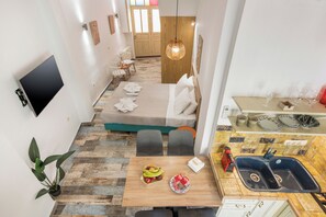 Appartamento, al piano terra | Una cassaforte in camera, ferro/asse da stiro, Wi-Fi gratuito, lenzuola