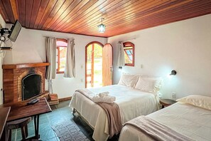 Chalet Classique, balcon, vue jardin