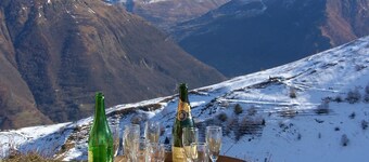 Converted mountain barn with exceptional view