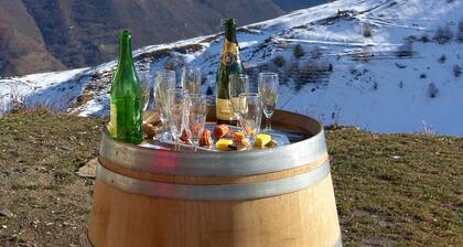 Converted mountain barn with exceptional view