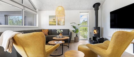 Fernseher, Kamin, Tischtennisplatte