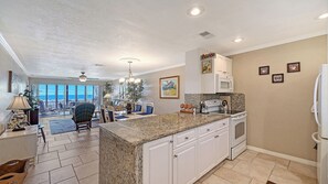 Fridge, microwave, oven, stovetop - Full Gulf Views! 2BR/2BR 4th floor Condo Steps To SK Beach (Siesta Key)