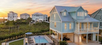 Heated Pool, Lux Beach Home, Hot Tub, Dog Run