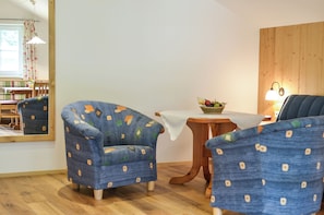 Classic Apartment, 1 Bedroom, Balcony, Mountain View | Living area | Flat-screen TV - Bauernhof Krahlehen - B&B - Apartments (Filzmoos)