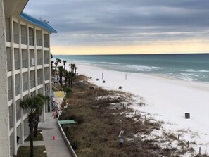 On the beach, sun-loungers - Beachfront with Balcony and Beach Chair Service (Panama City Beach)