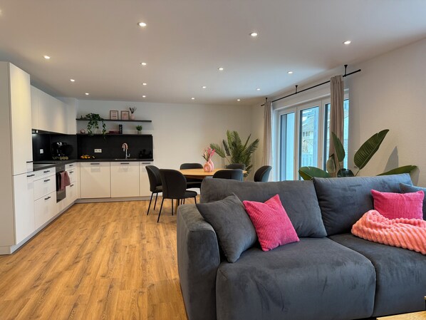 Living area - Modern apartment near Europa-Park & Strasbourg (Friesenheim)