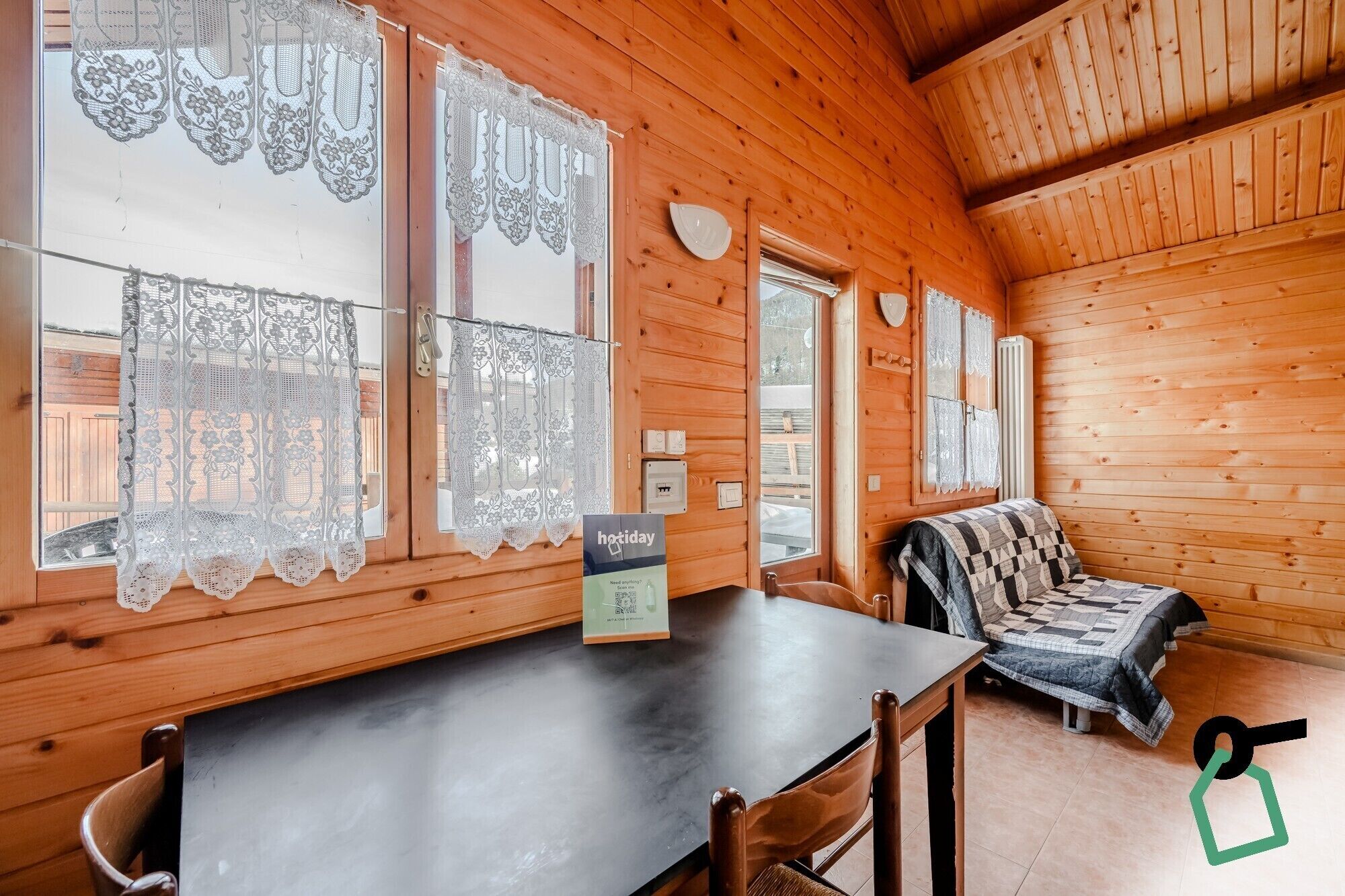 Chalet | Living area | 35-inch TV with satellite channels