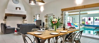 5* B&B in Brittany with private indoor pool, spa and sauna, 4 bedrooms