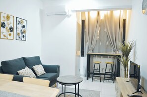 Apartamento Confort, 1 cama de matrimonio | Zona de estar