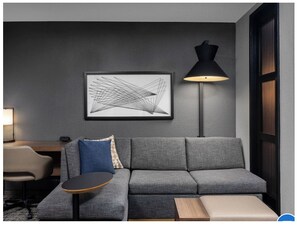 Living area - Hyatt Place Hotel in fantastic Indianapolis near Airport
1 king bed+sofa bed (Indianapolis)