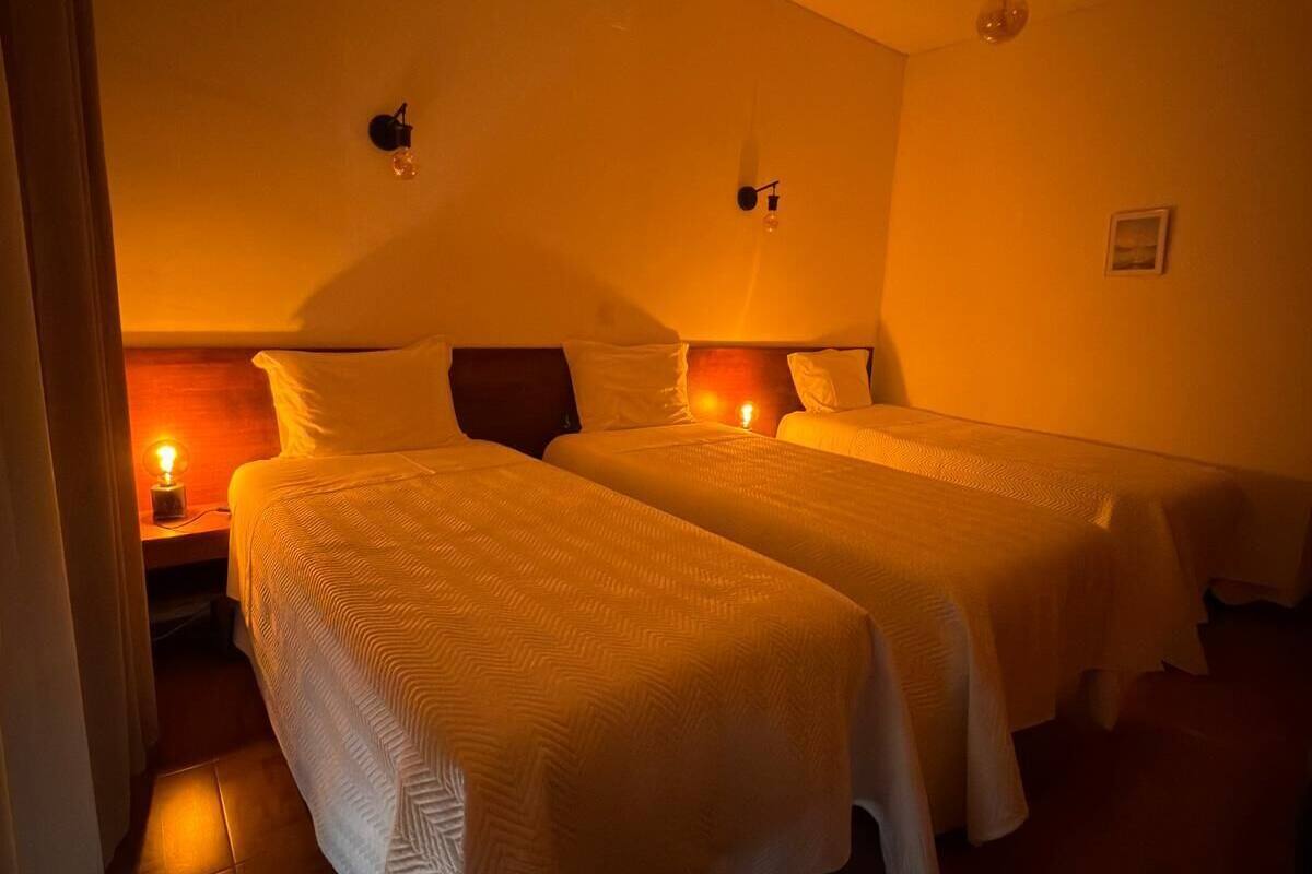 舒适三人房, 庭院景观 | 免费 WiFi