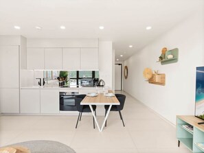 Fridge, stovetop - C343 - Discover this charming 1-bedroom apartment (Cole Bay)