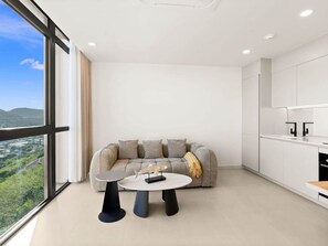 Living area - D443 - One Bedroom with Lagoon view (Cole Bay)