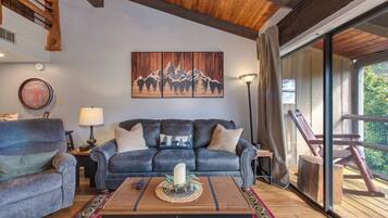 TV, fireplace, video games