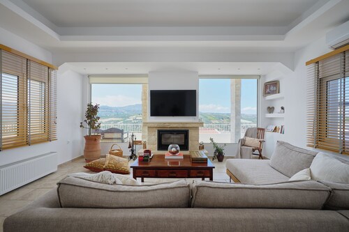 Chic Greek Villa & Cave Estate with Pool and Hot tub