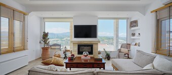 Chic Greek Villa & Cave Estate with Pool and Hot tub