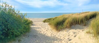 Within walking distance (approx. 100 m) of the beautiful dunes and sea/beach!