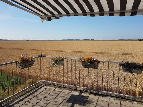 An apartment for two people with a fantastic view of the countryside. Welcome!