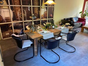 Dining - Former servants' quarters transformed into a beautiful holiday home! (Kamperland)