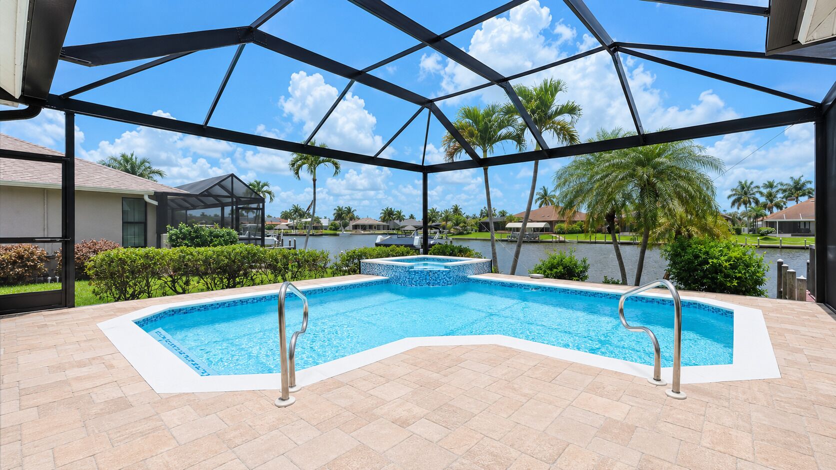 A heated pool