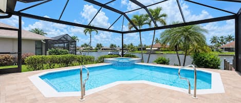 A heated pool