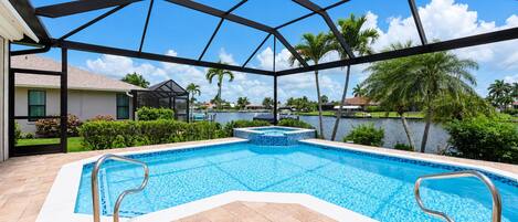 A heated pool