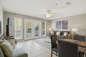 Condo, 1 Queen Bed with Sofa bed (Grand Caribbean West 310) | Living area - Grand Caribbean West 310 (Pensacola)