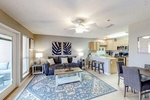 Condo, 1 Queen Bed with Sofa bed (Grand Caribbean West 310) | Living area - Grand Caribbean West 310 (Pensacola)