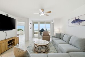 Condo, Multiple Beds (SeaSpray East 224-Gulf Front) | Living area - Seaspray East 224-gulf Front (Pensacola)