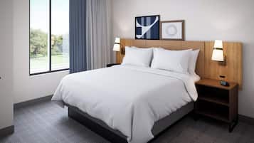 In-room safe, desk, laptop workspace, blackout drapes