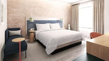 In-room safe, desk, laptop workspace, blackout drapes