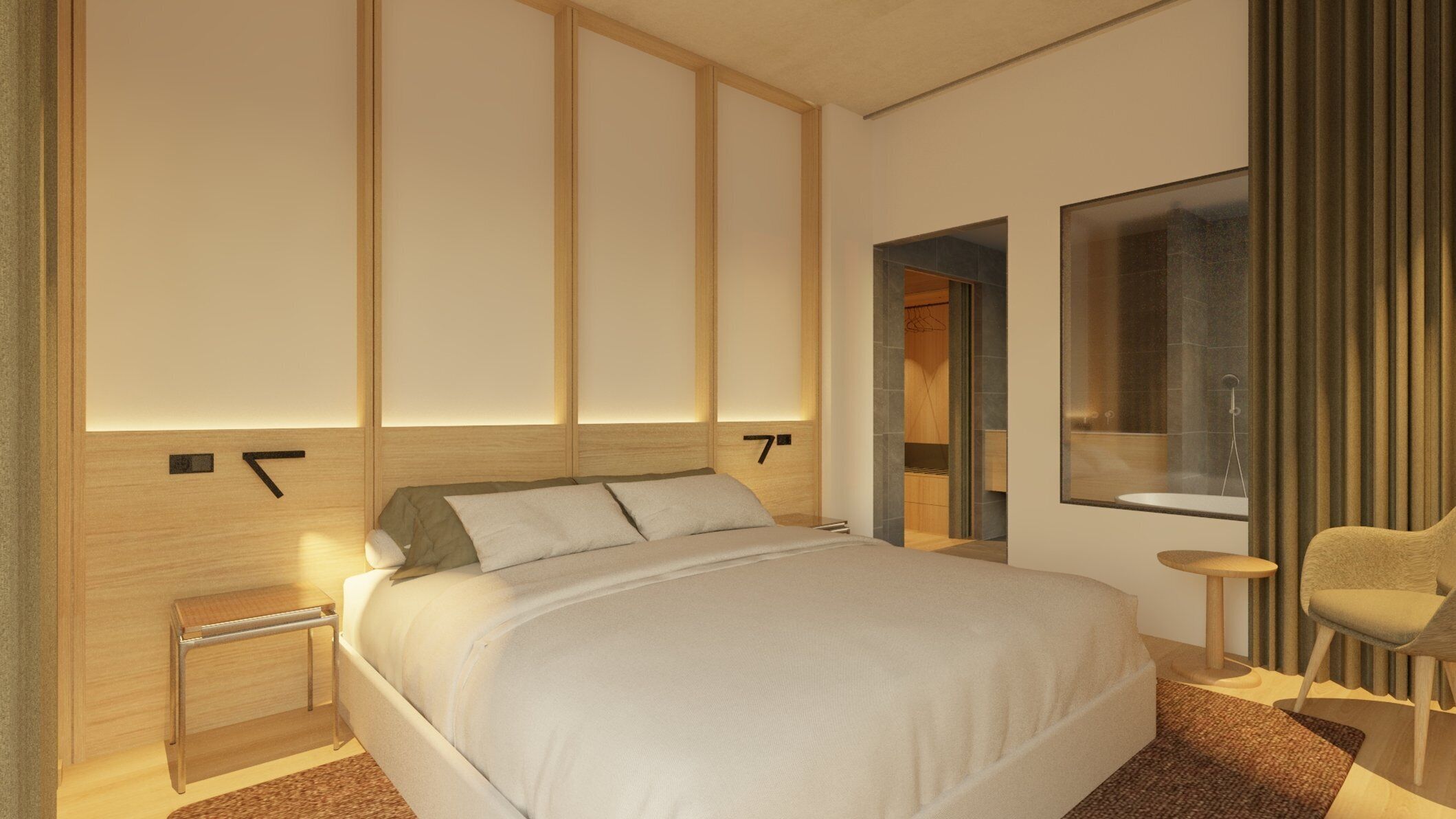 Suite | Hypo-allergenic bedding, desk, laptop workspace, blackout drapes