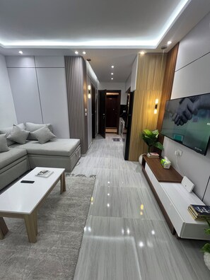 Living area - Lovely 1-bedroom apartment with AC in vibrant Hurgada (Hurgada)