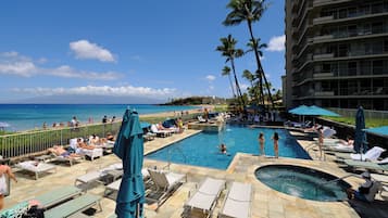 屋外プール、温水プール