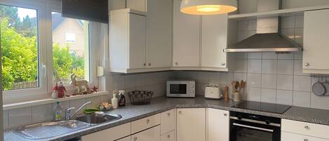 Mikrowelle, Ofen, Herdplatte, Geschirrspüler