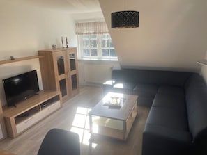 Living area - " Vacation apartment Tarje " (Süddorf)