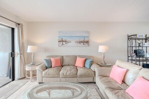 Condo, Multiple Beds (Carlos Pointe #624) | Living area - Carlos Pointe #624 (Fort Myers Beach)
