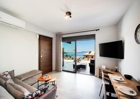 Apartamento Deluxe, vistas al mar | Zona de estar
