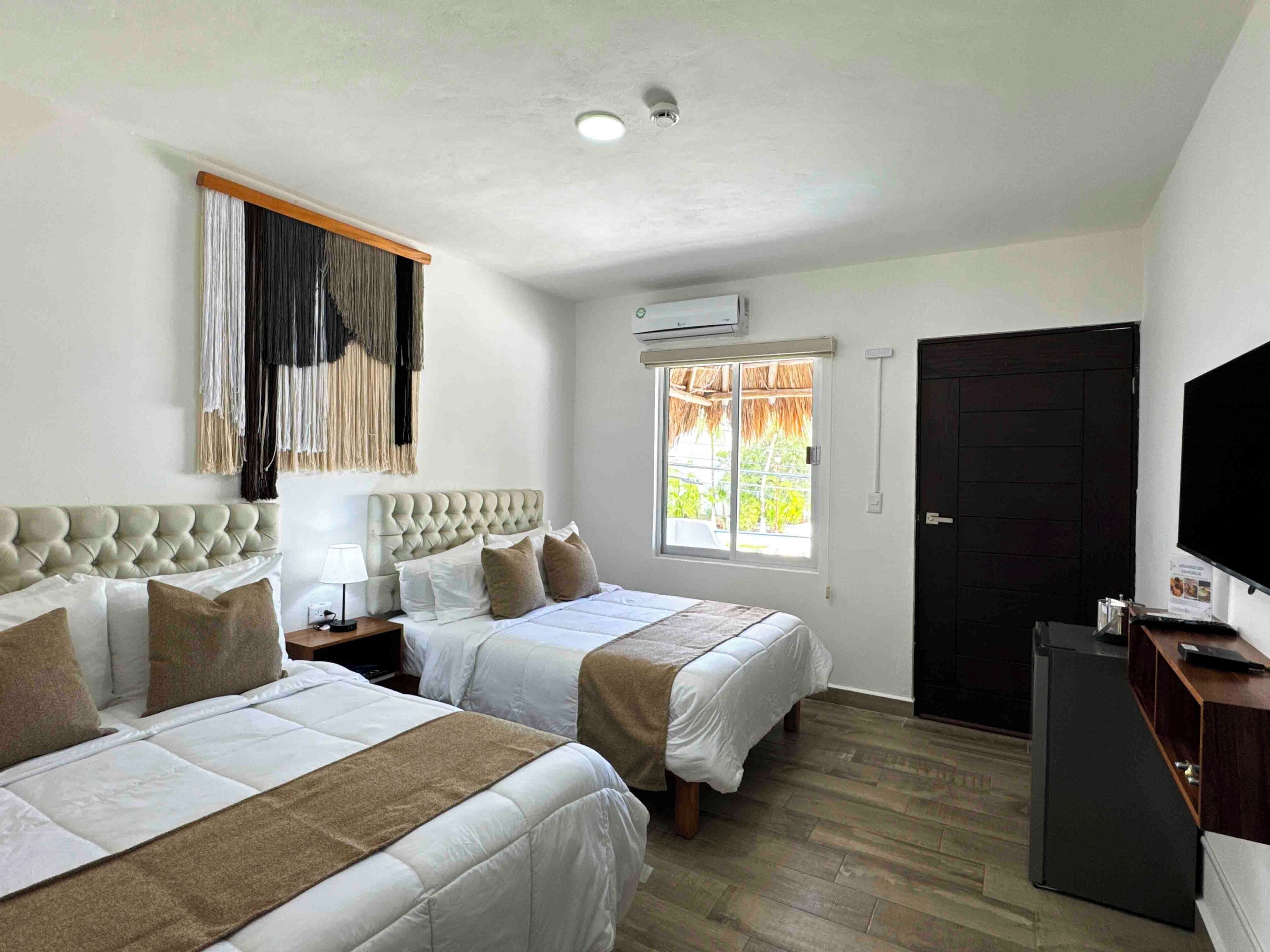 Deluxe Double Room, 2 Double Beds, Balcony, Garden View | Hypo-allergenic bedding, in-room safe, iron/ironing board