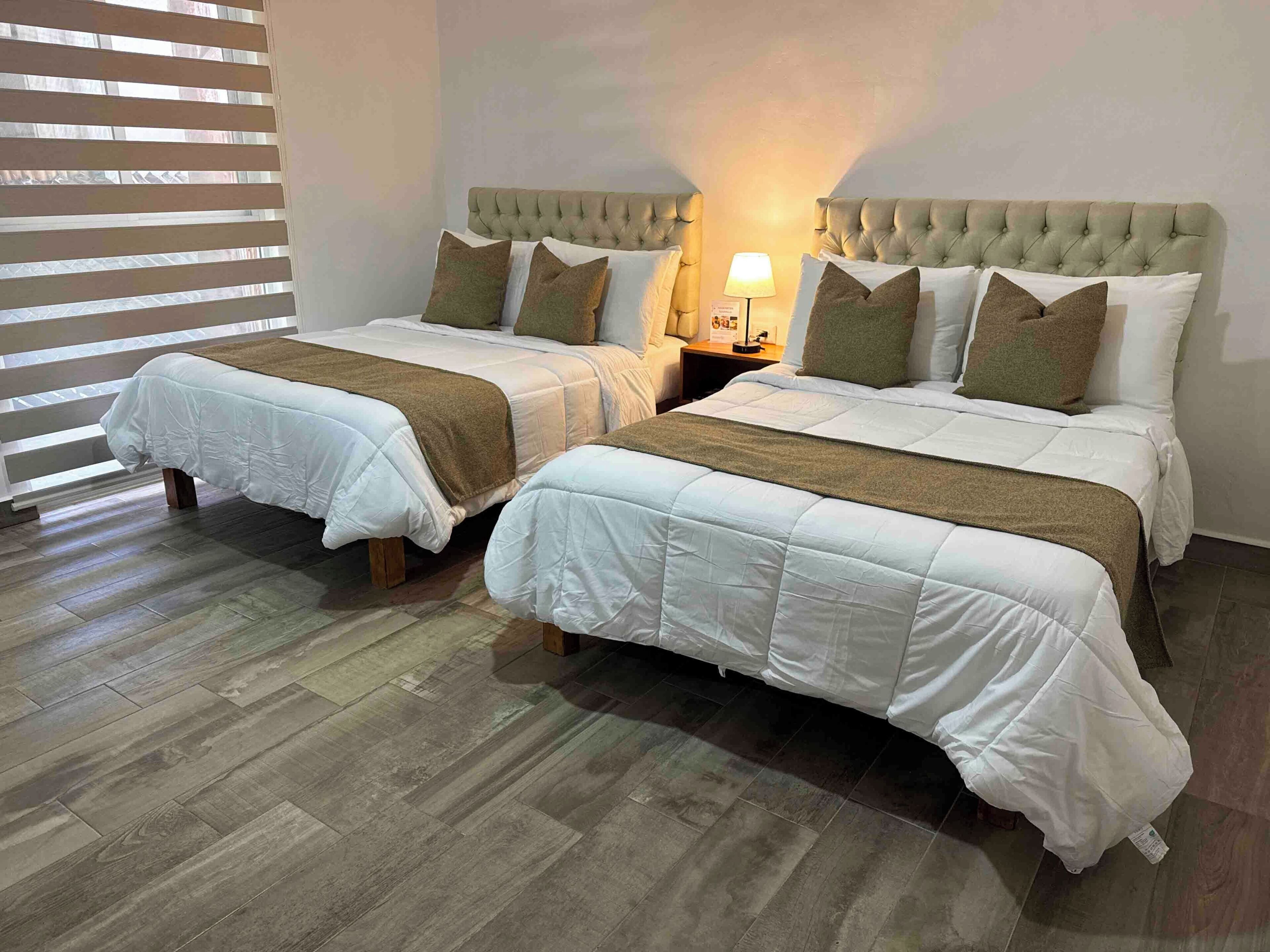 Comfort Room, 2 Double Beds, Garden View | Hypo-allergenic bedding, in-room safe, iron/ironing board