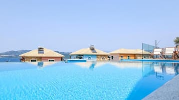 Een seizoensgebonden buitenzwembad