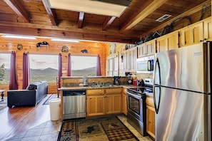 Fridge, microwave, oven, stovetop - A Cozy Smoky Mountain Escape w/ Views (Sevierville)